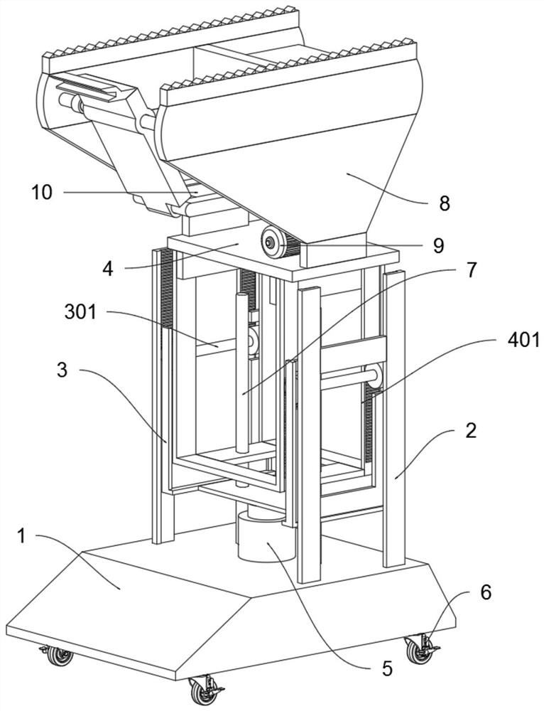 Lever type lifting, cleaning and removing device for top material plate in constructional engineering
