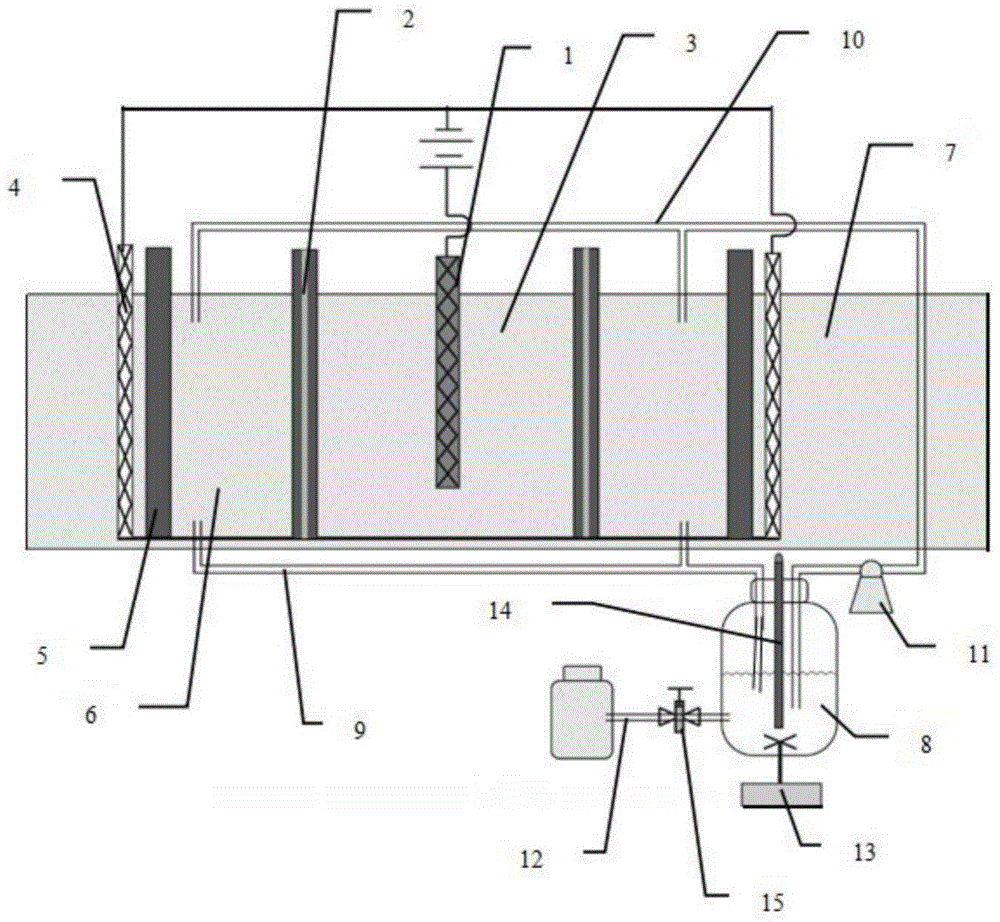 Membrane electroflocculation device and method for microalgae harvesting by utilizing same