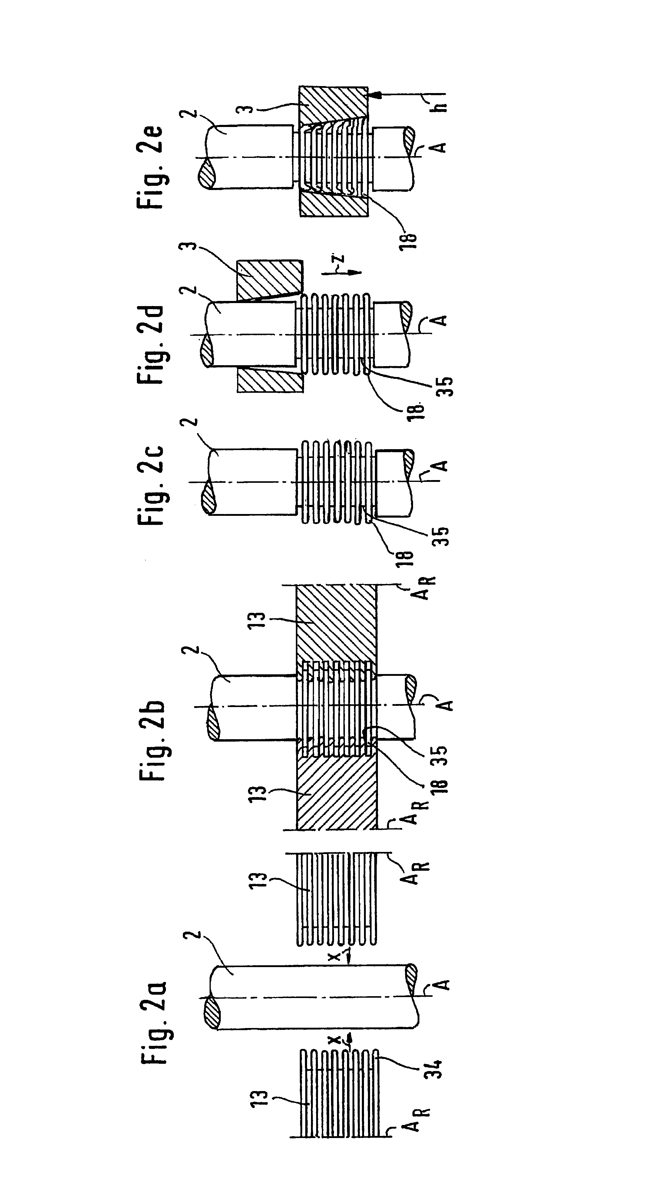 Arrangement and method for producing a camshaft