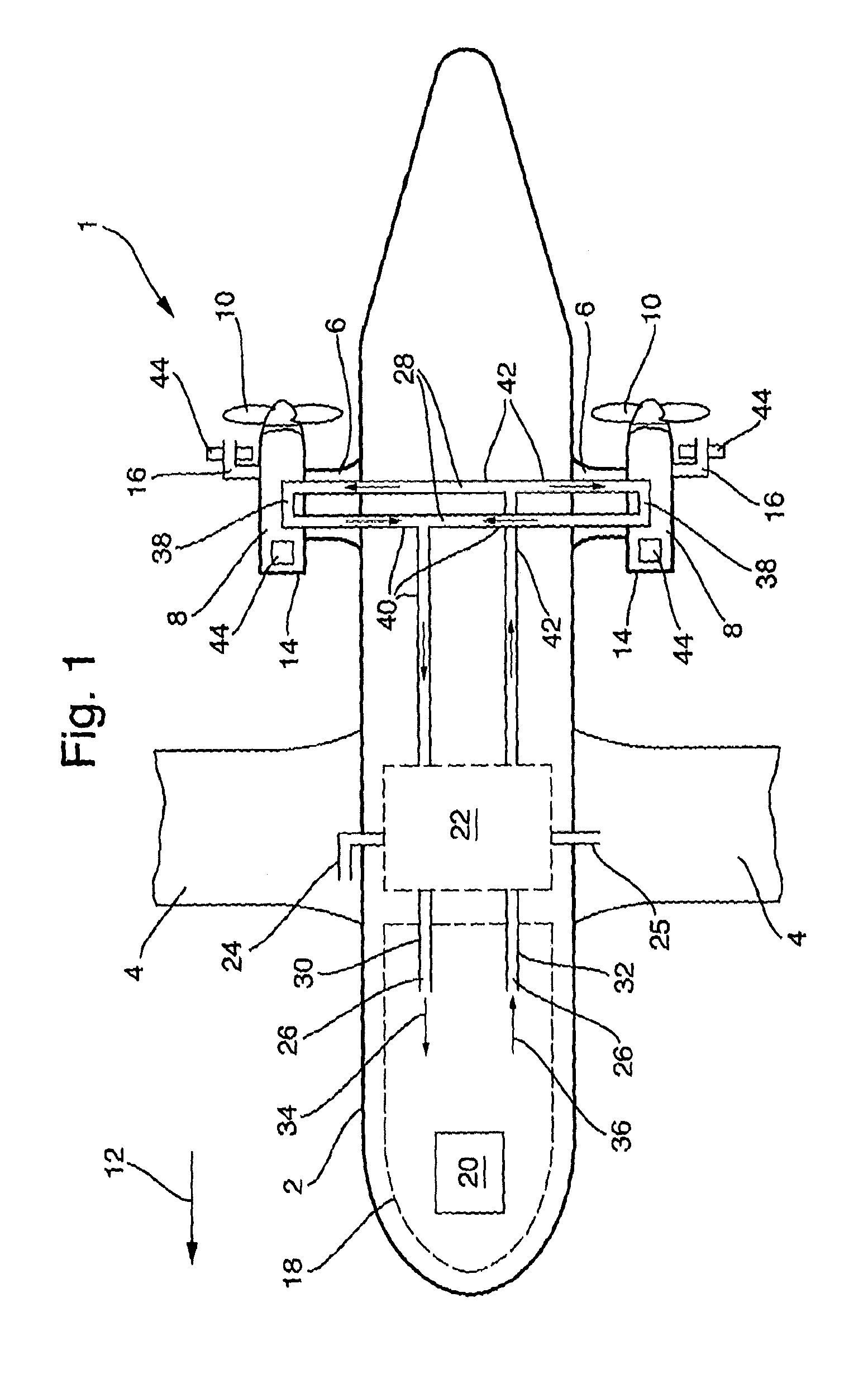 Turboprop-powered aircraft with thermal system
