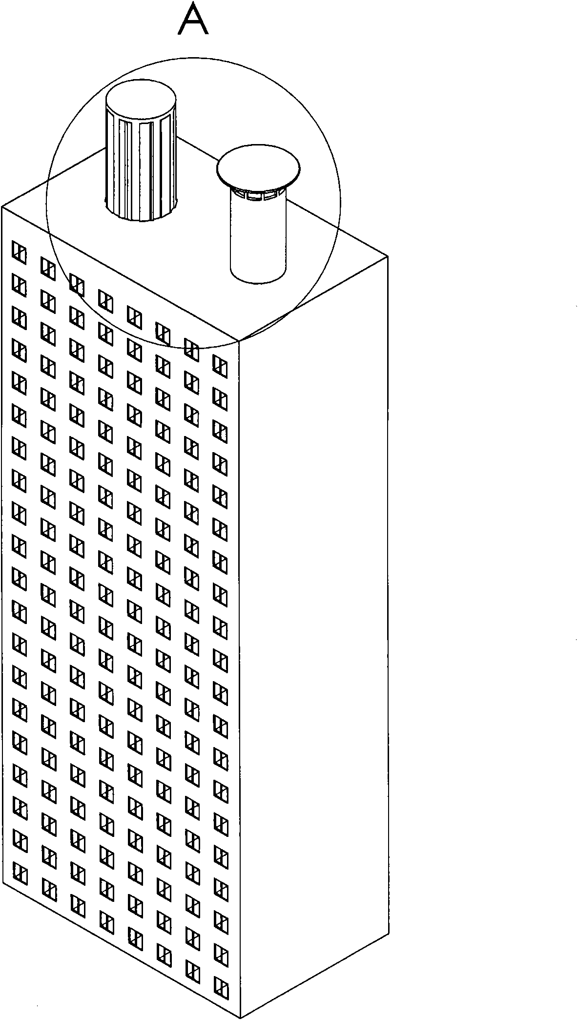 Natural ventilation method in high rise building and device thereof