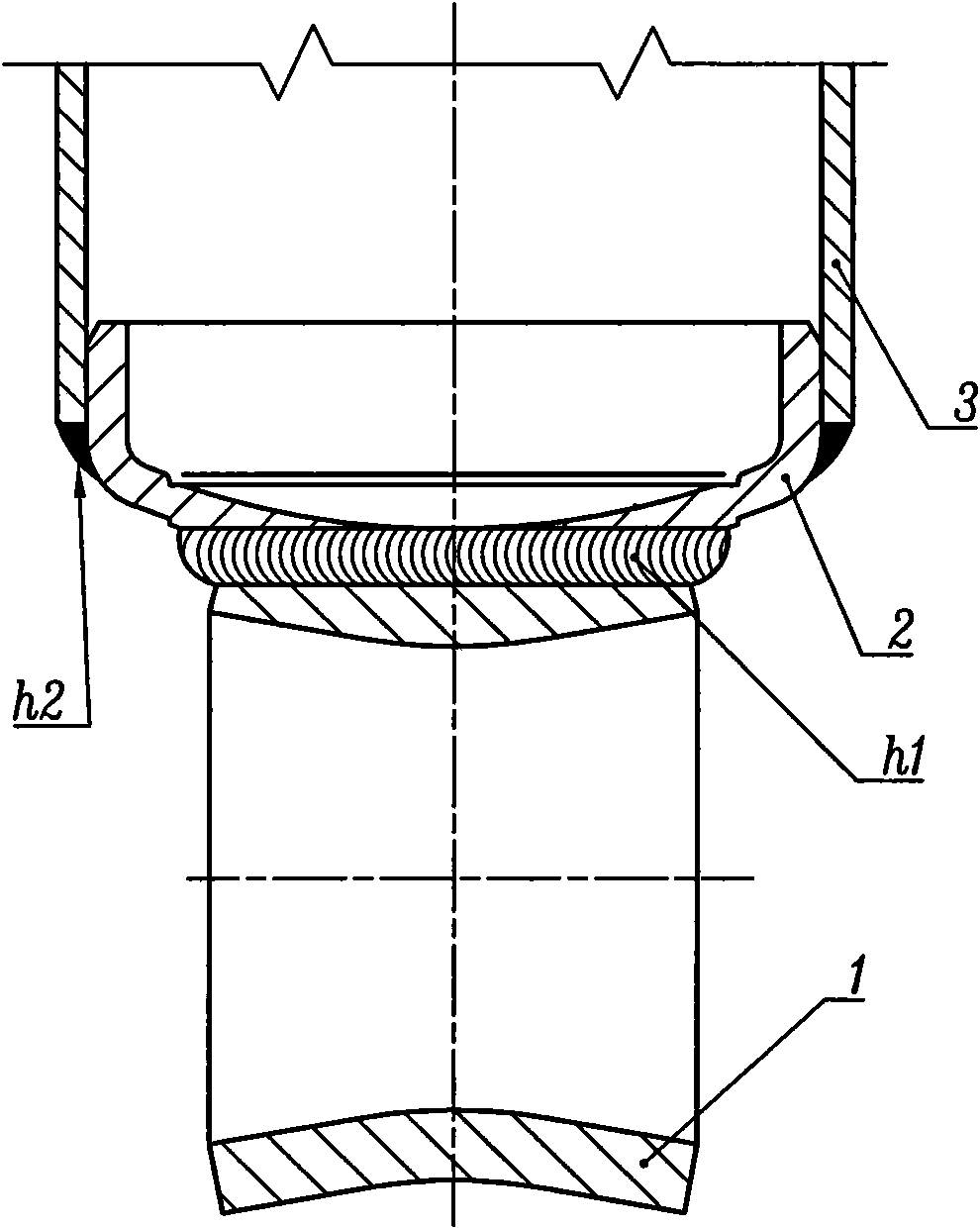 Outer cylinder barrel of shock absorber