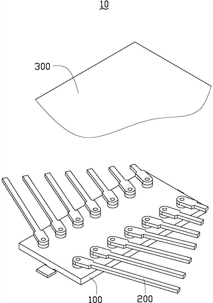 Film coating correction plate and assembly method thereof