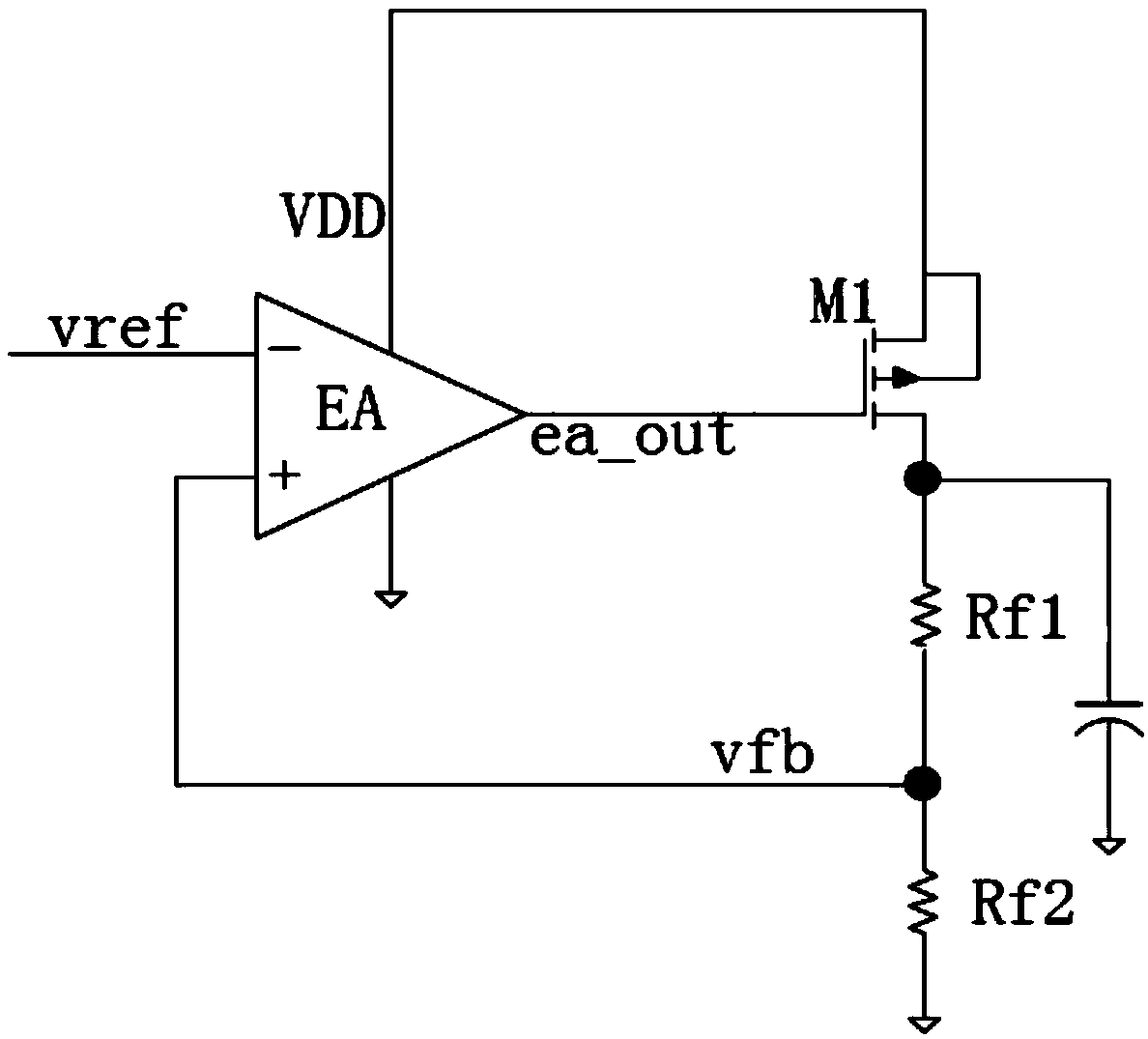 Starting overshoot suppression circuit used for LDO