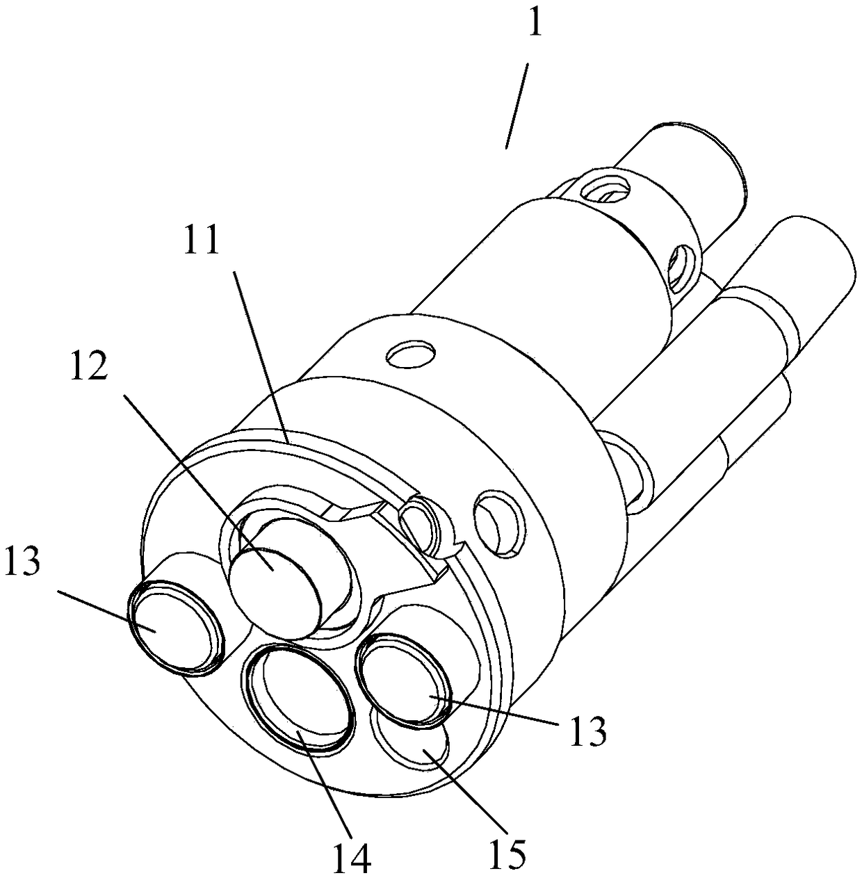 An ultrasonic endoscope connector and an ultrasonic endoscope