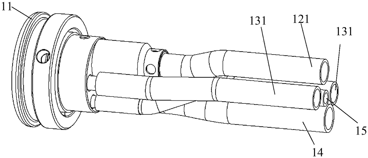 An ultrasonic endoscope connector and an ultrasonic endoscope