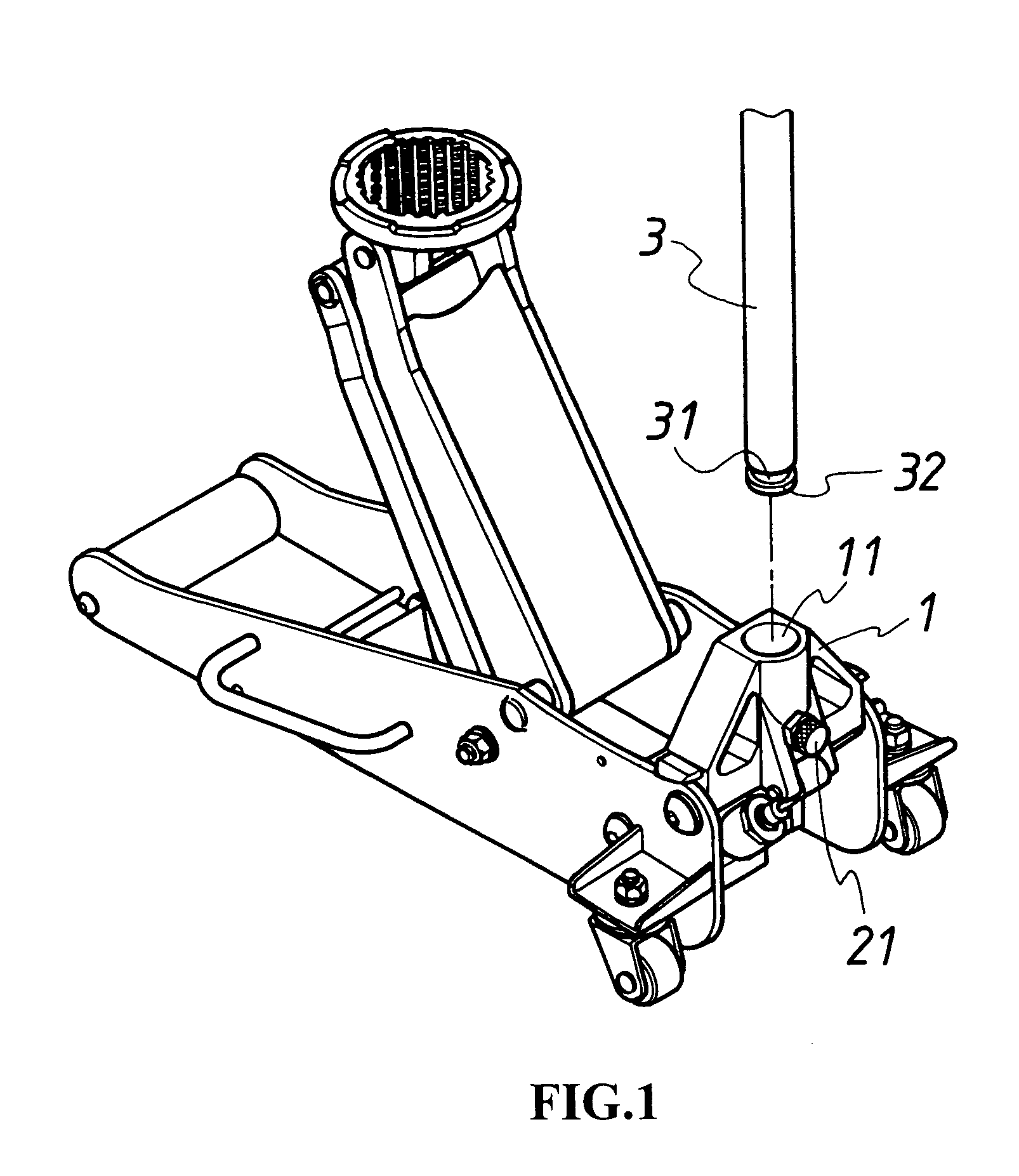 Slippage-preventing device for tubular jack