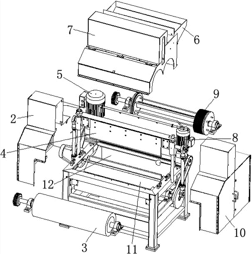 Opposite-roller type pitting machine