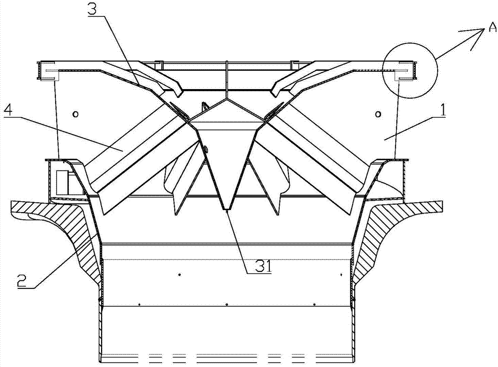 Steam distributor and moisture separator reheater