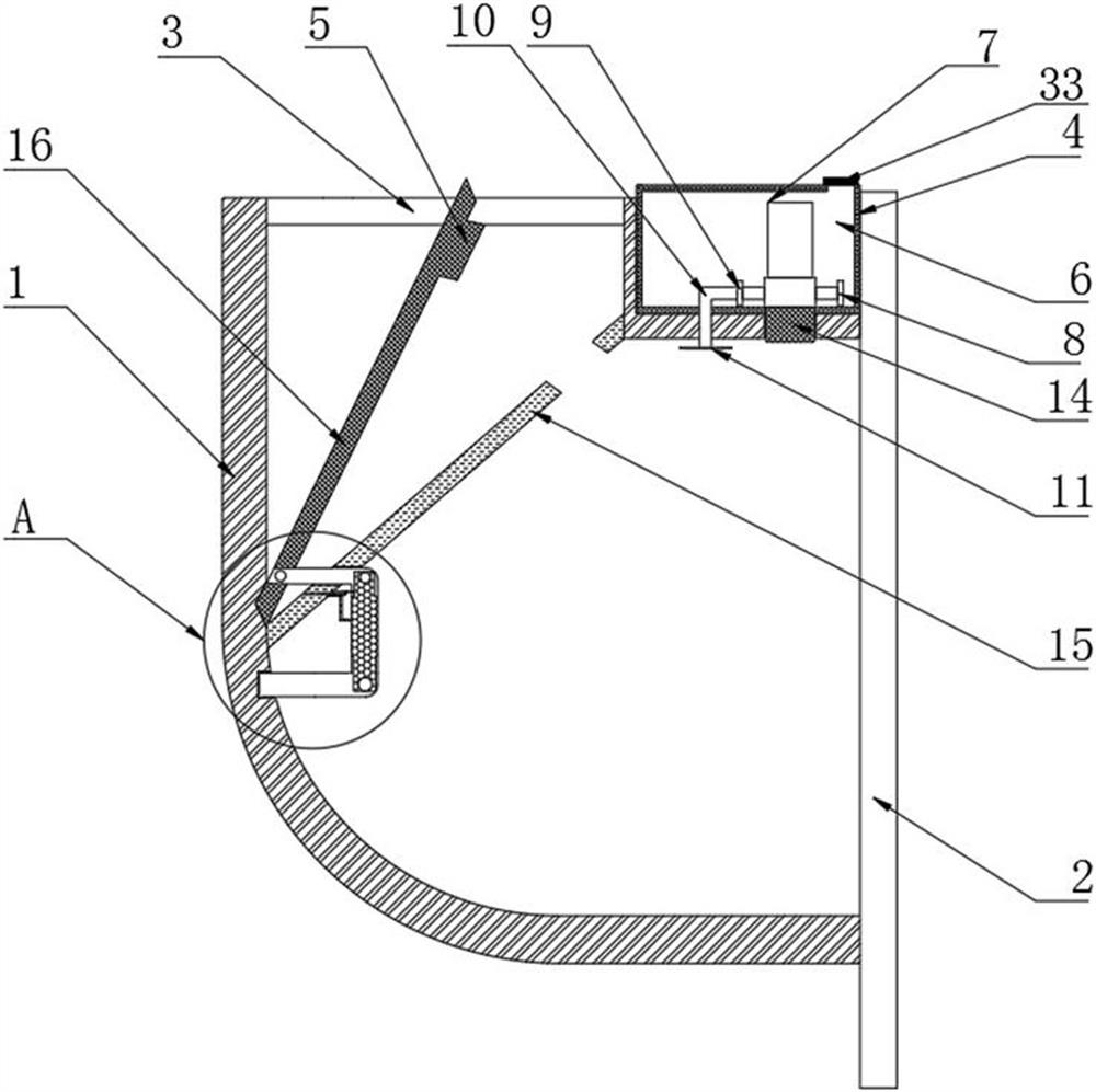 Fireproof valve for exhaust duct of building