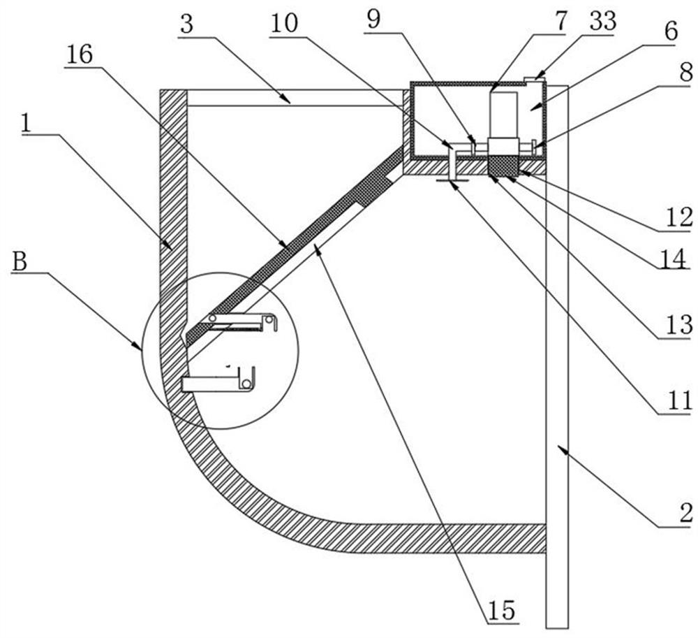 Fireproof valve for exhaust duct of building