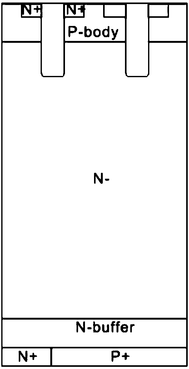 Oxide tank alternating isolation type insulated gate bipolar transistor and a preparation method thereof