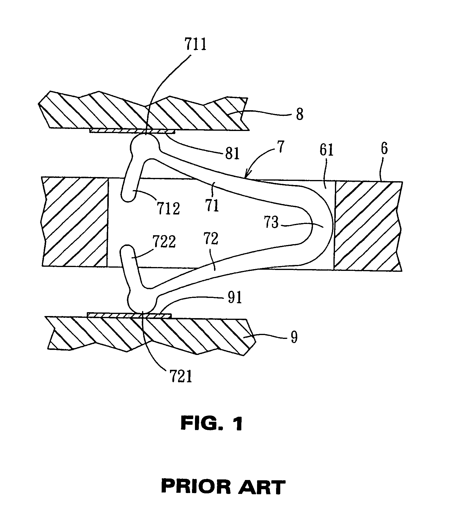 Conductive terminal and electrical connector applying the conductive terminal