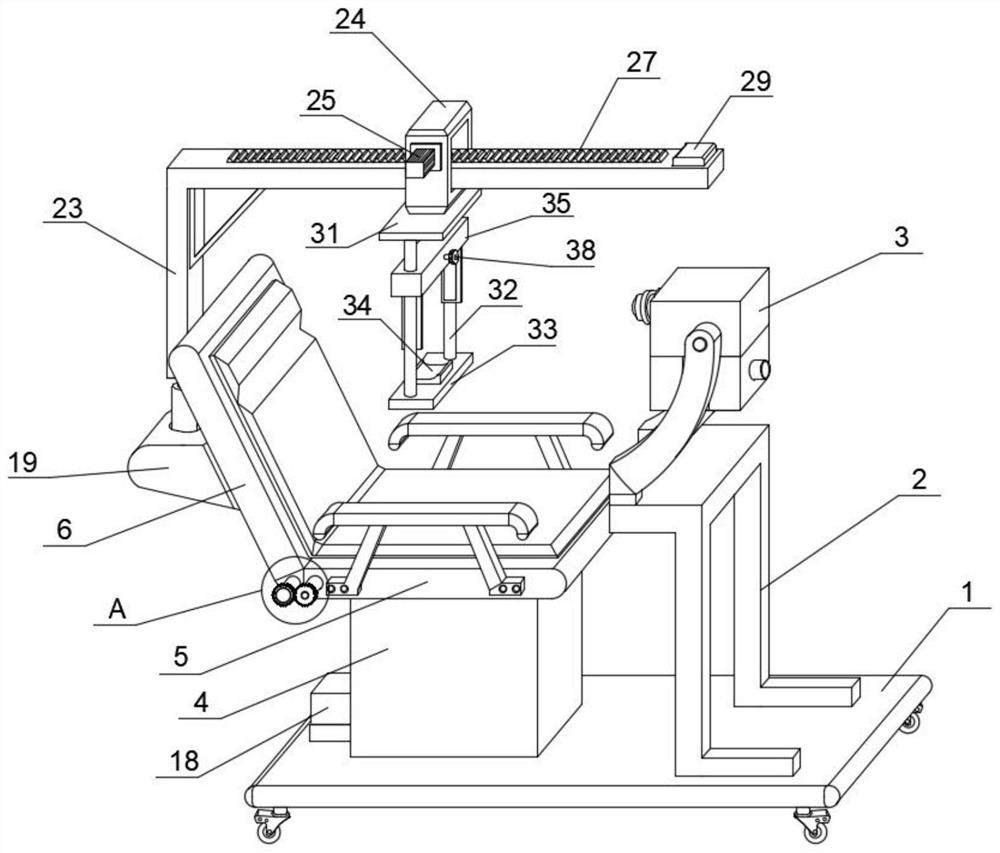 Limb adjusting device for retinal angiography