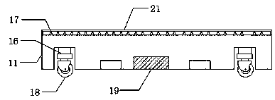 Food transporting device for restaurant