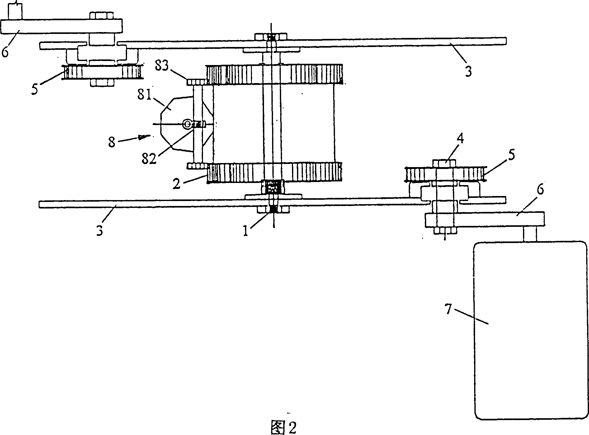 Elliptic motion trace pedal system