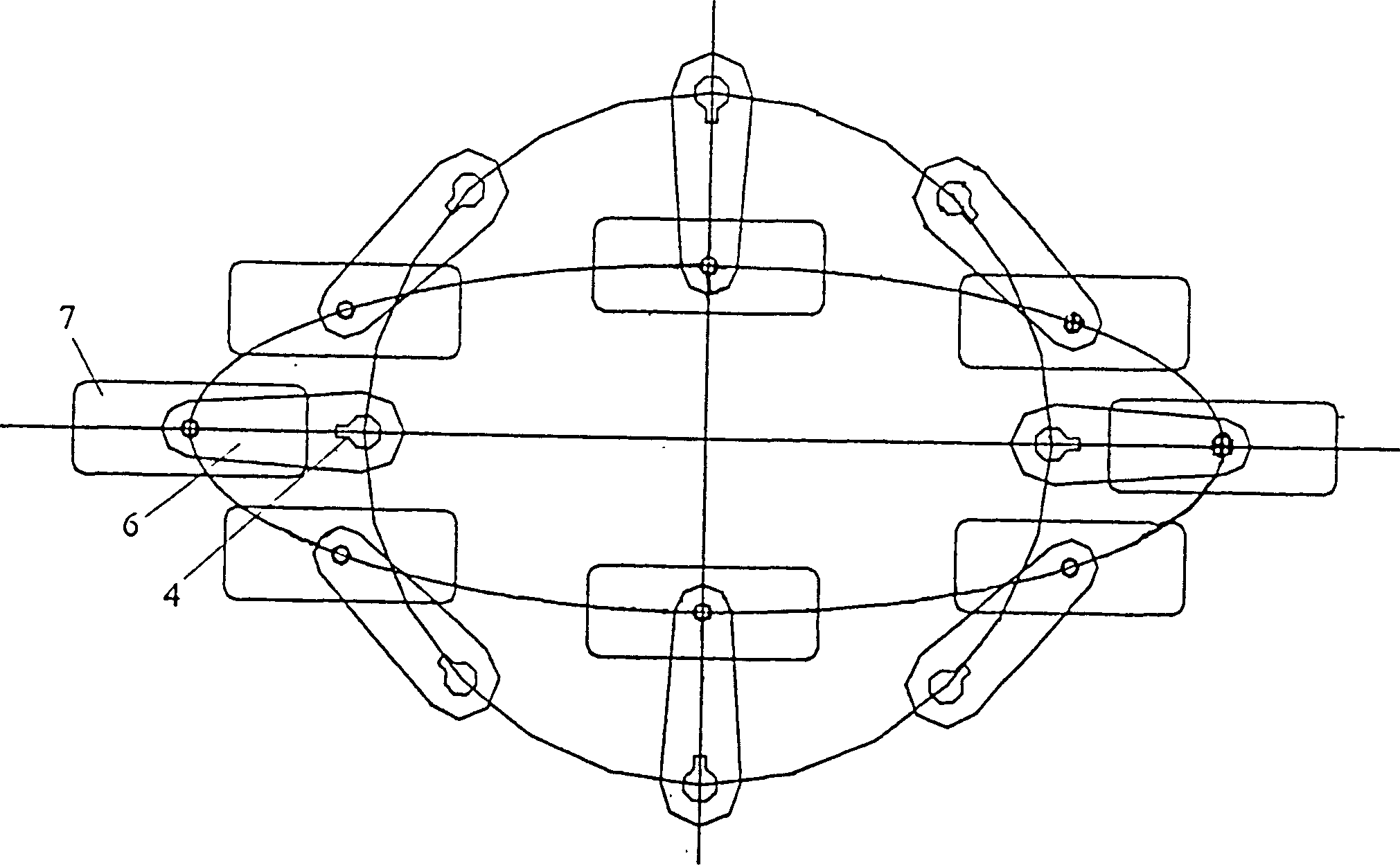 Elliptic motion trace pedal system