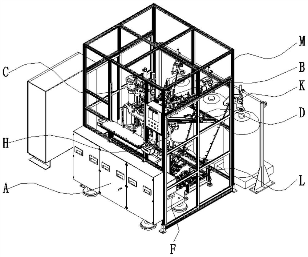 Three-wire parallel winding machine