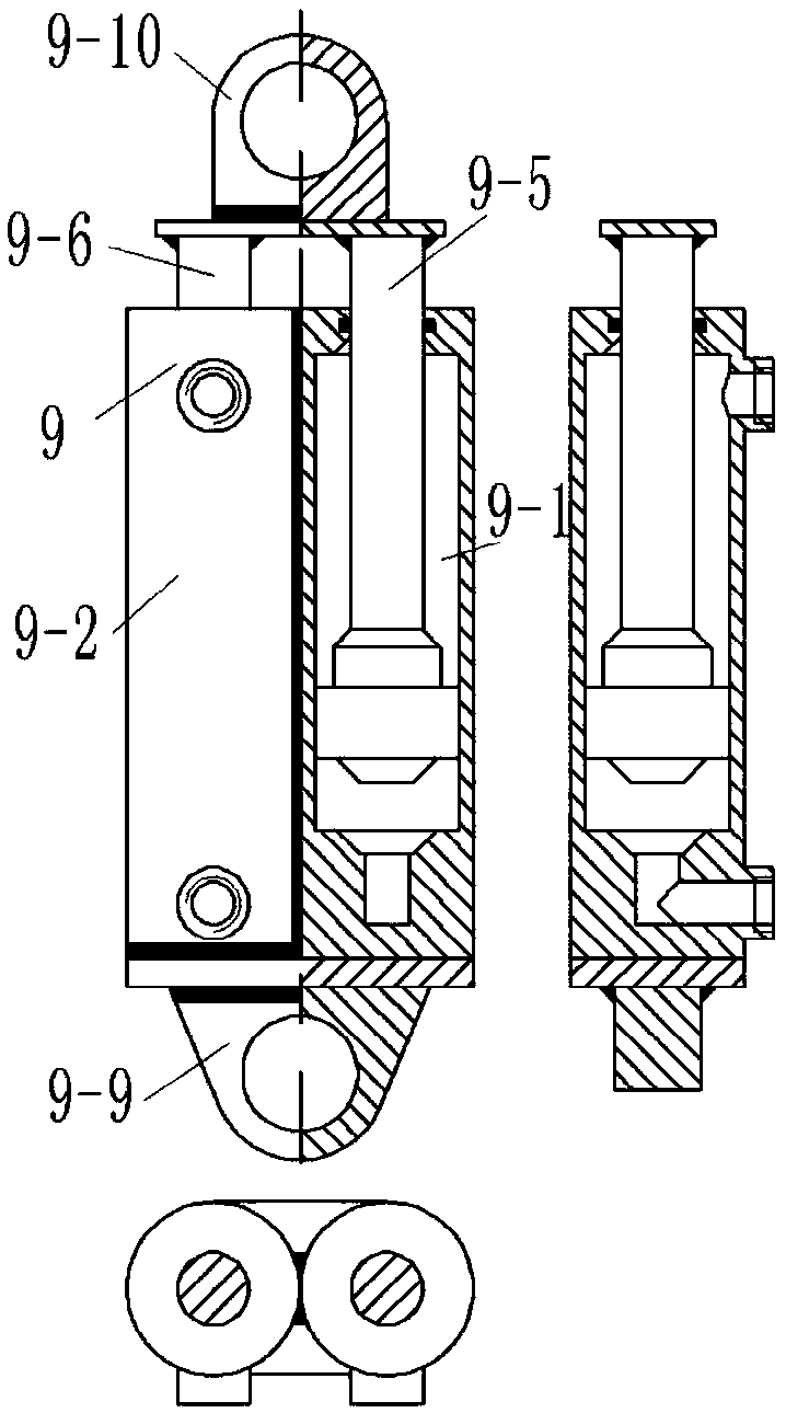 Energy-saving lifting system of combined cylinder