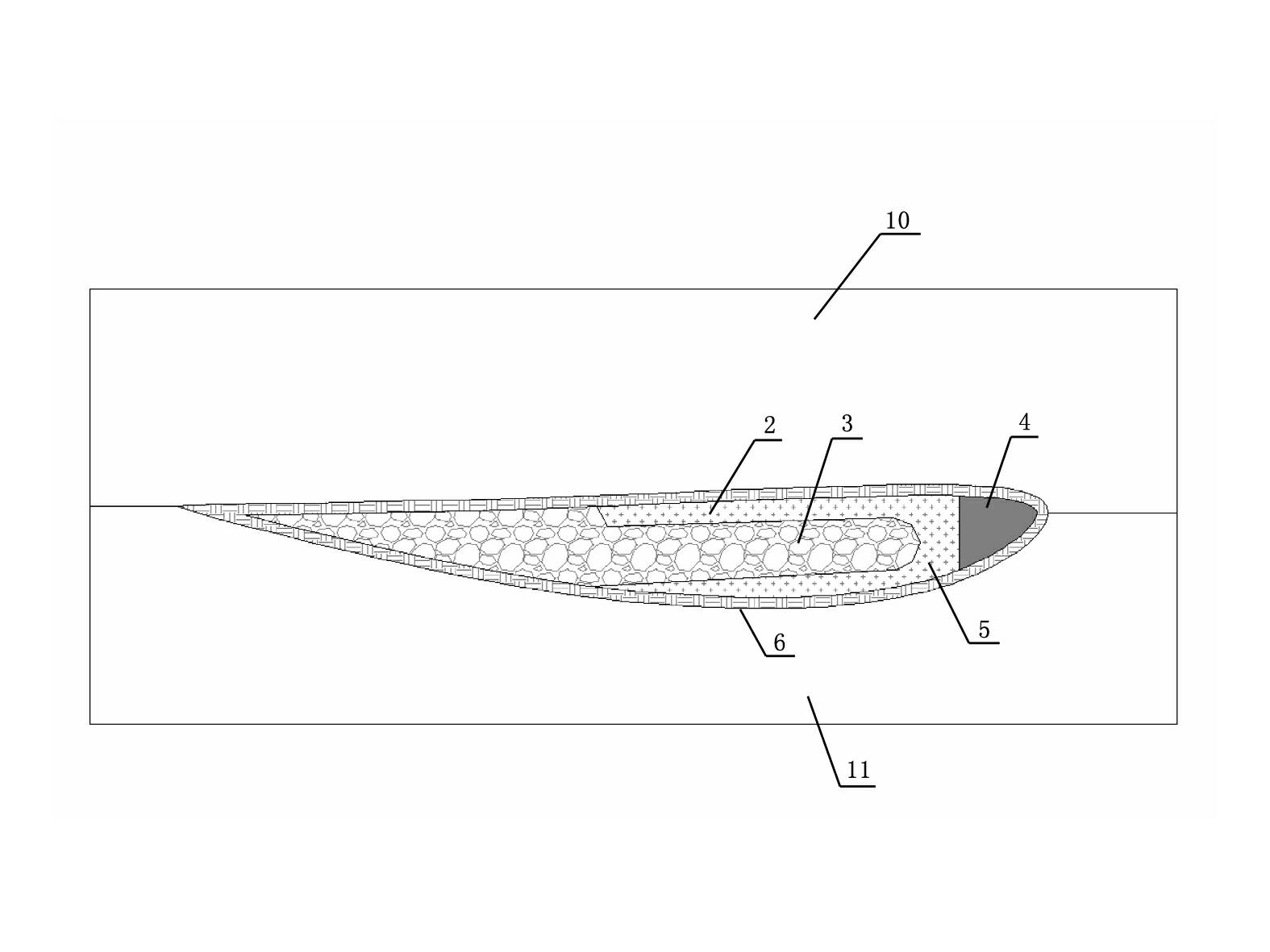 Composite rotor blade for unmanned helicopter and manufacturing method thereof
