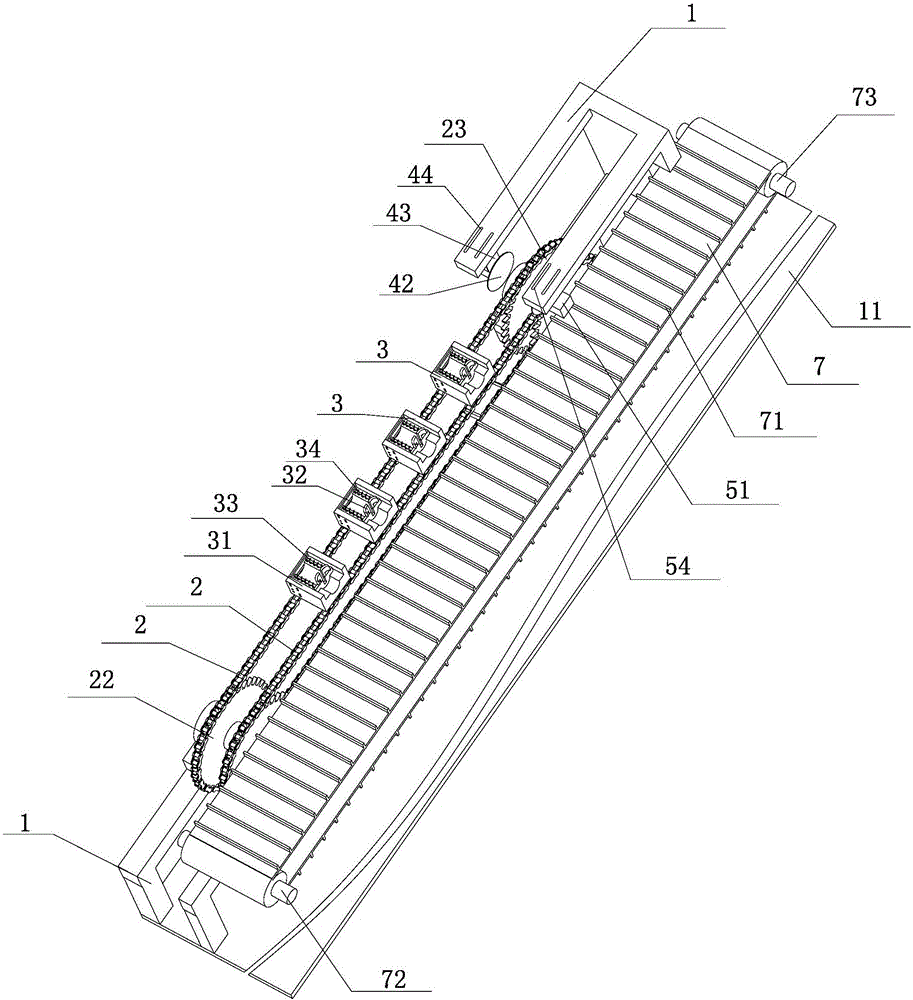 Garlic root hair and stem integrated cutting device