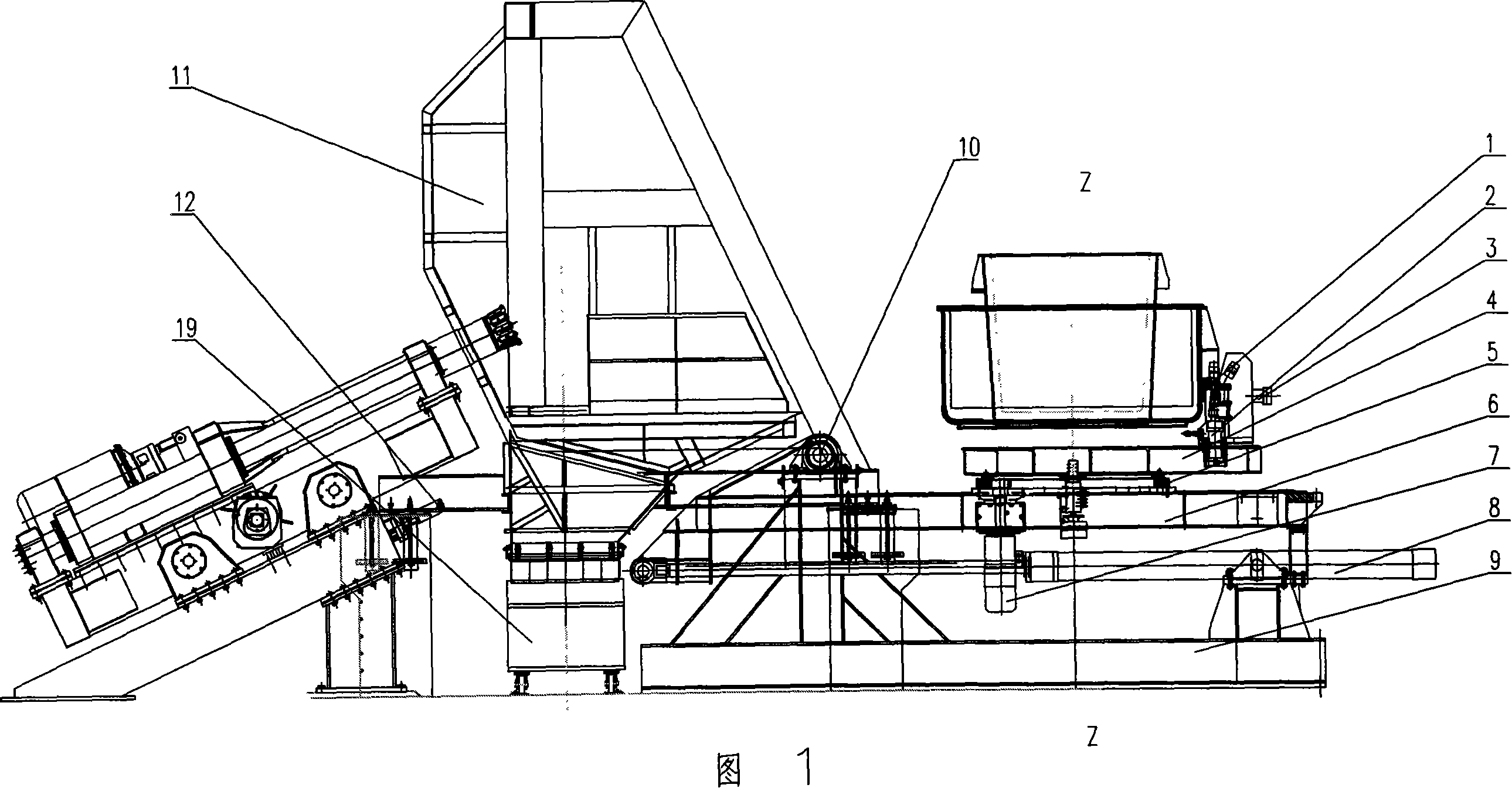 Ladle clearing method and ladle clearing machine group