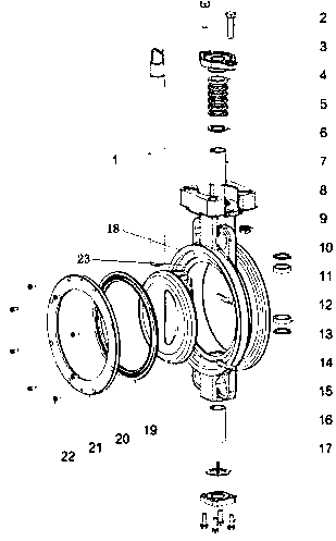 Double-eccentric butterfly valve