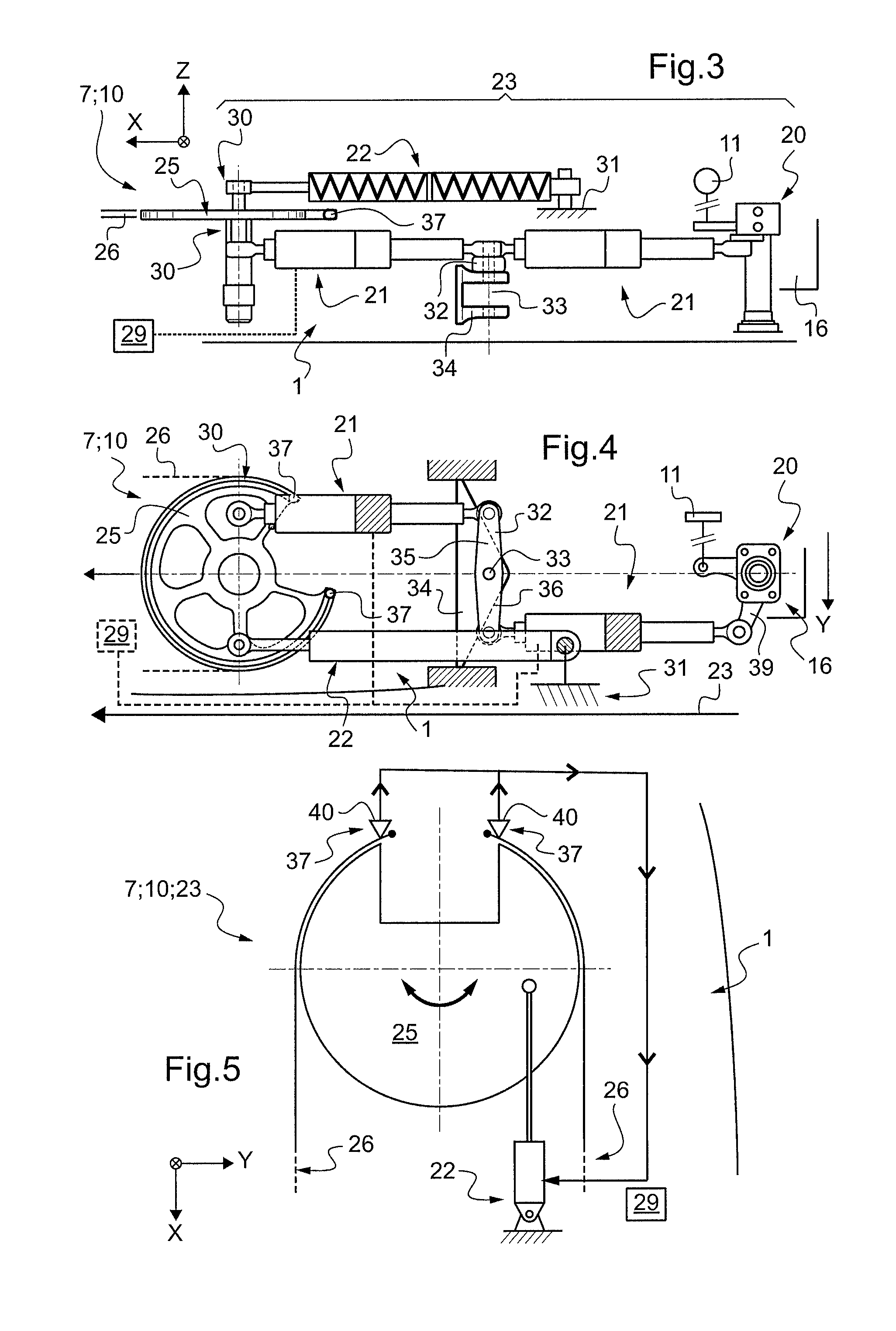 Emergency piloting by means of a series actuator for a manual flight control system in an aircraft