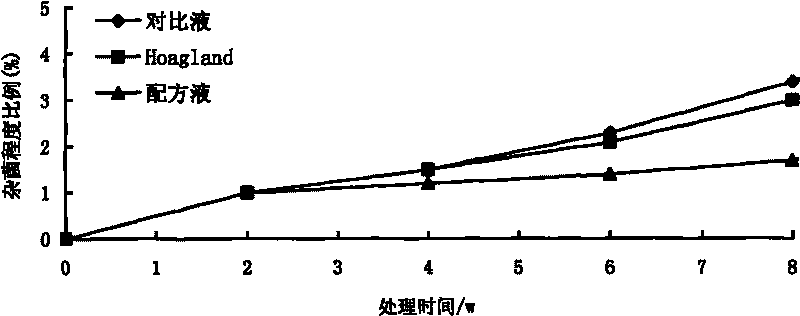 Special nutrient fluid for water culture of wodyetia bifurcata