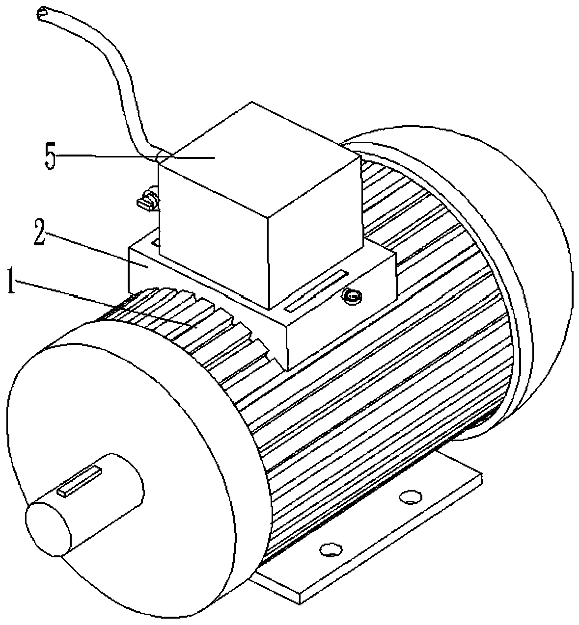 Fireproof motor for high-temperature smog environment