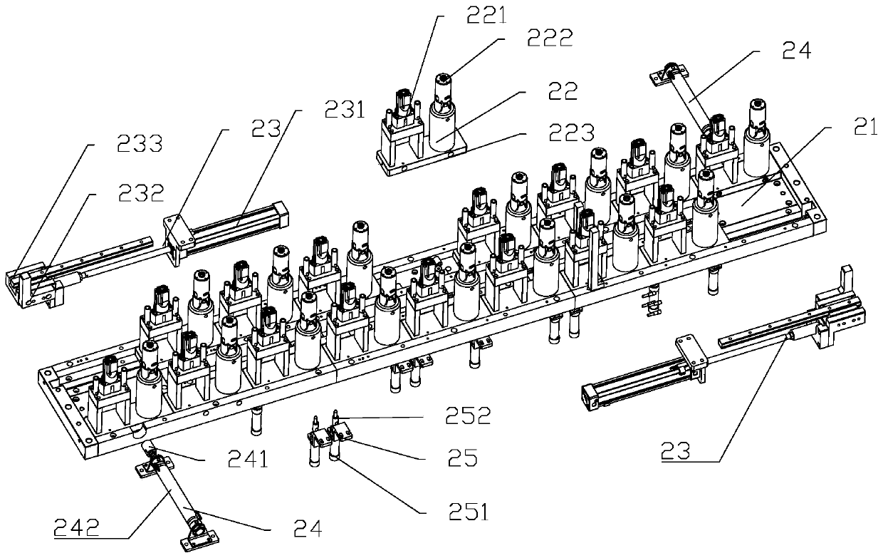 Jig device for motor automatic tooling