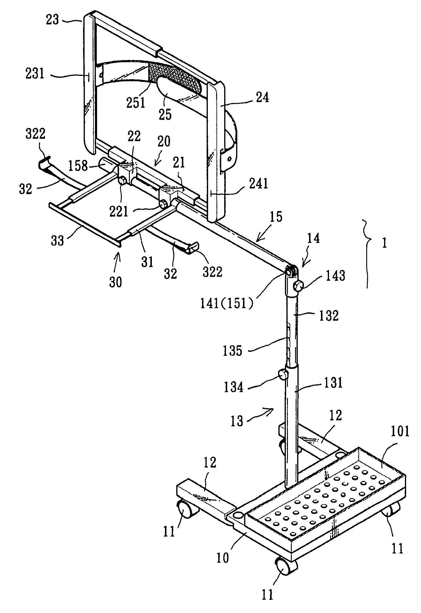 Multi-functional adjustable computer support stand
