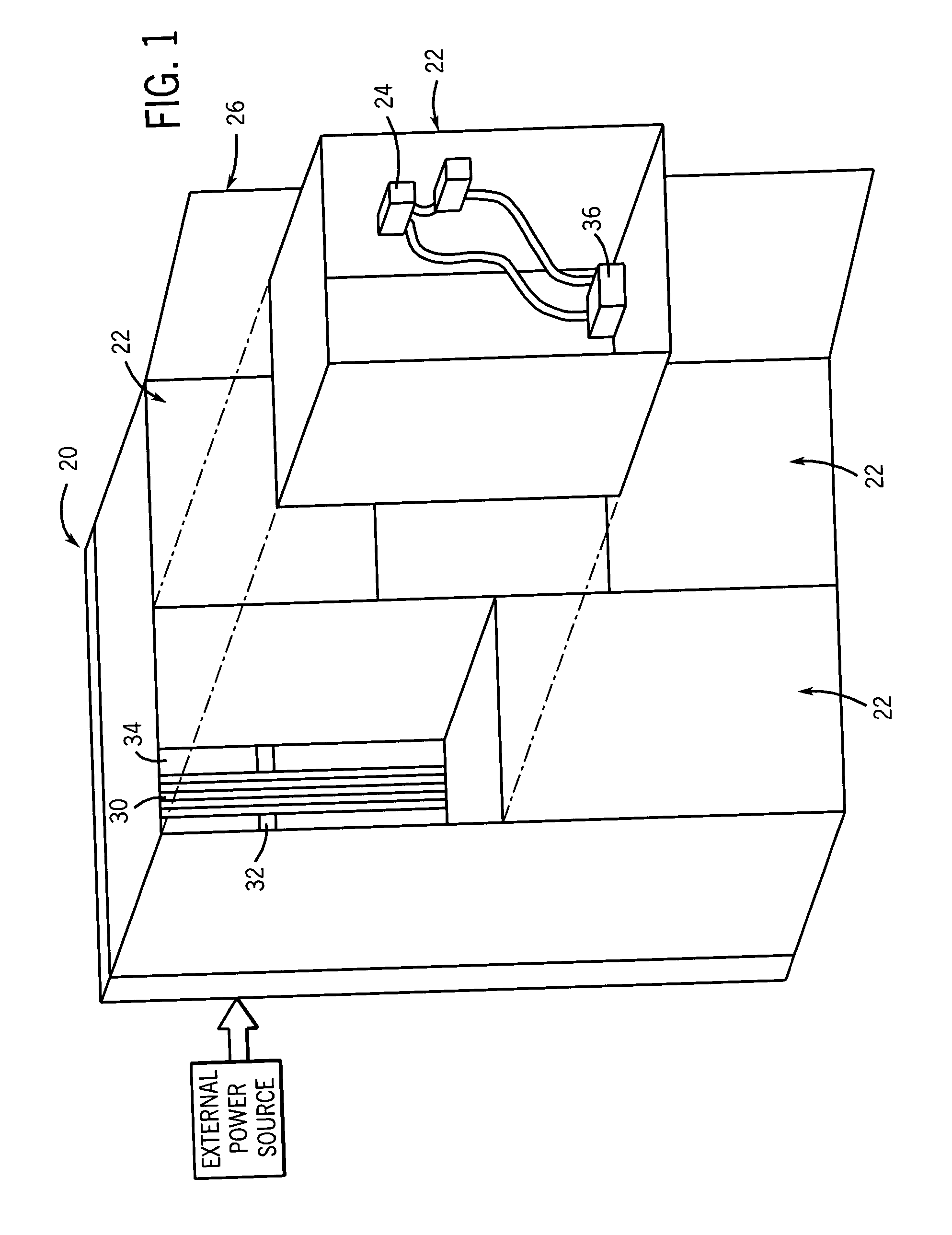Rail system for distributing power and data signals