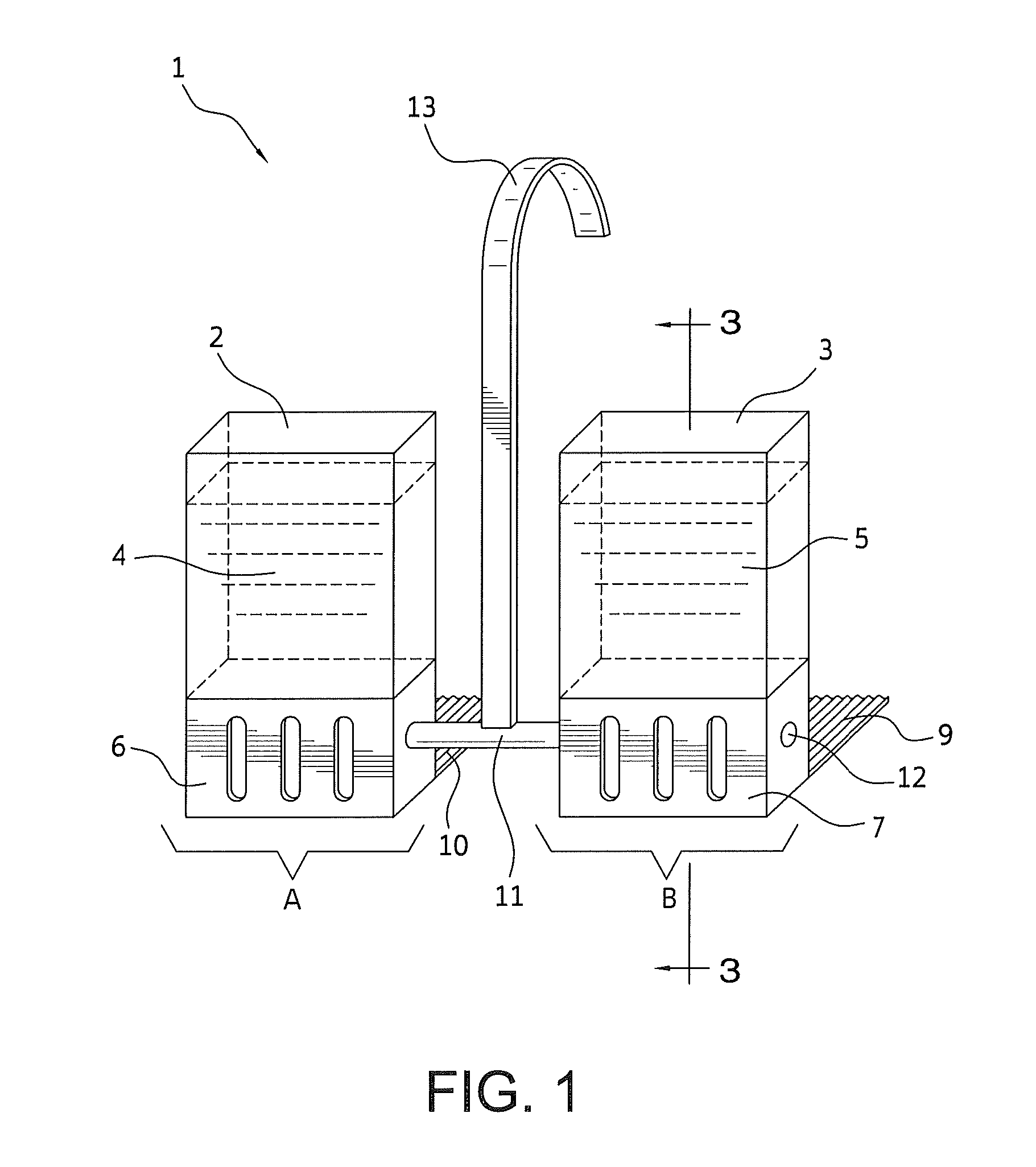 Modular system for dispensing active ingredient fluids to the flushing liquid of a toilet bowl