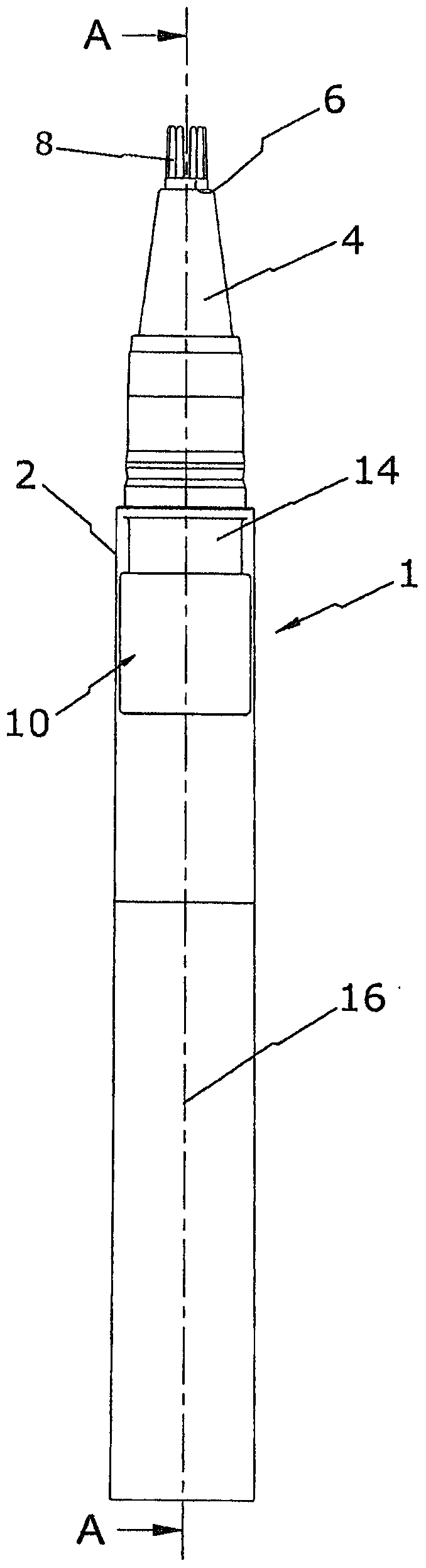 Dispensing dispensers for dispensing pasty or viscous materials, in particular like e.g. cosmetic creams, stickies or the like