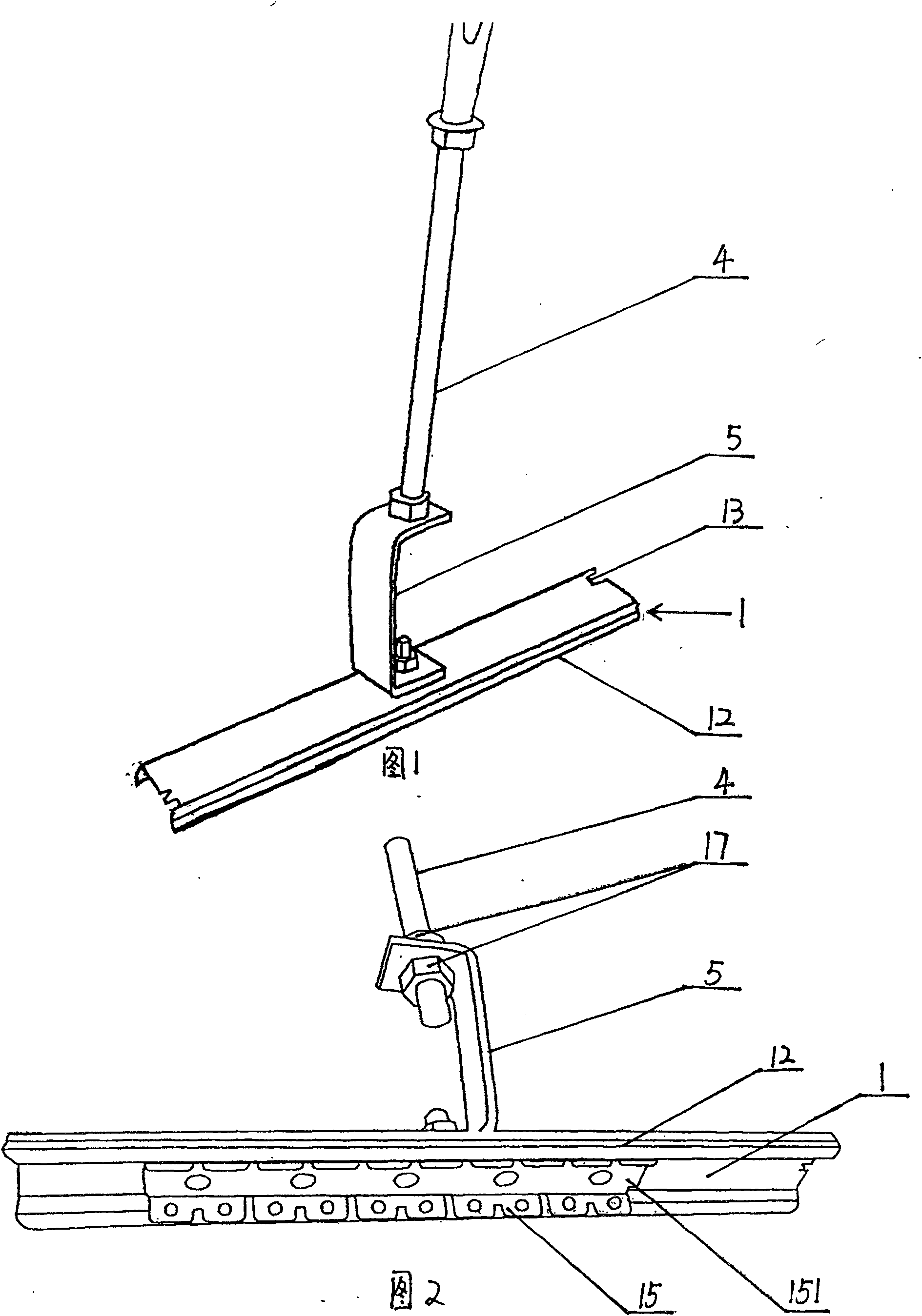 Track type moveable light steel keel