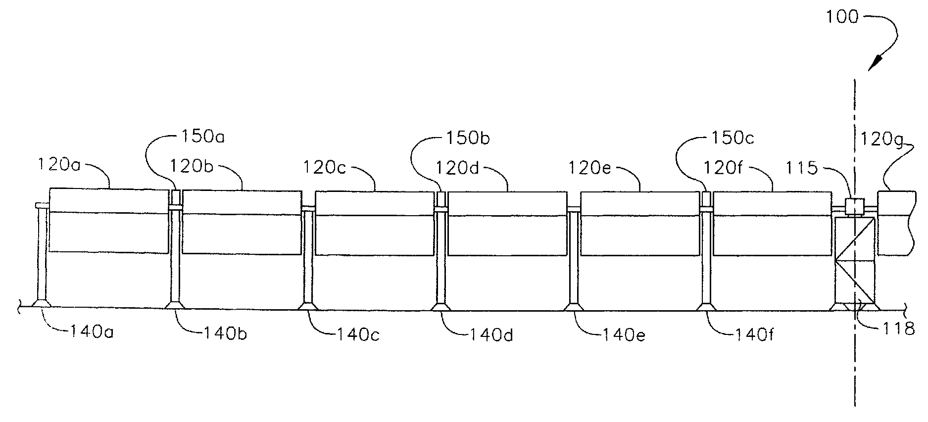 Multiplexed torque brake system for a solar concentrator assembly