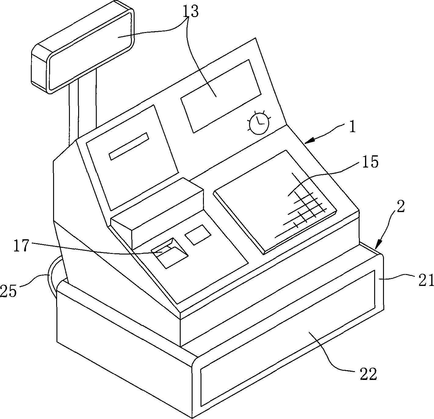 Cash box inspection device and cash register system