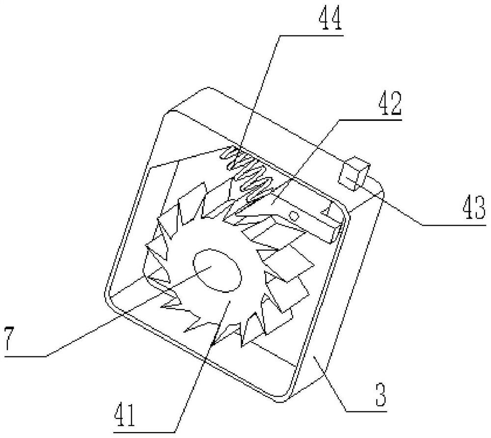 Automatic take-up type ink box