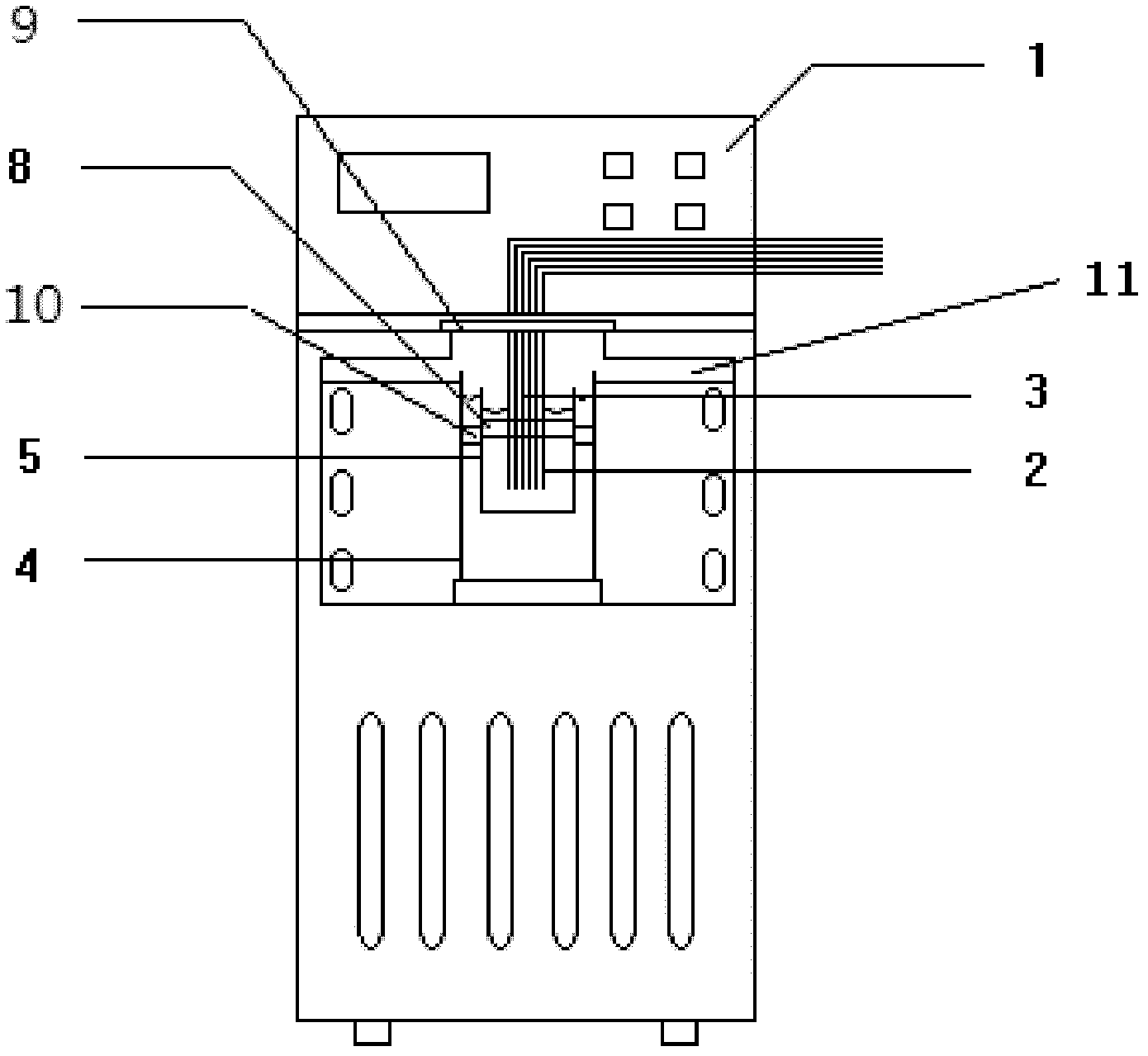 Multi-point temperature calibration device for accurately controlling temperature fluctuation of thermostatic water bath box and operation method thereof