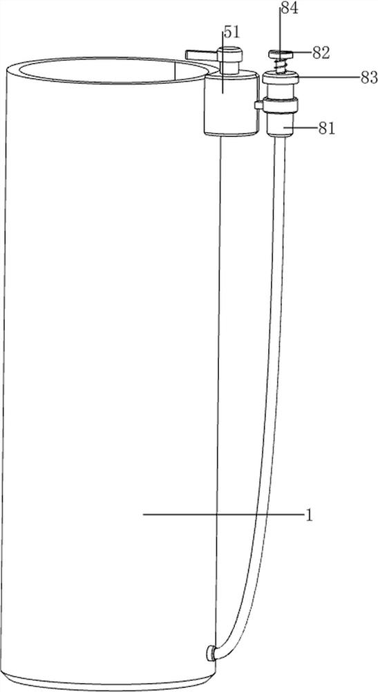 Vomitus collecting and treating device for digestive system department