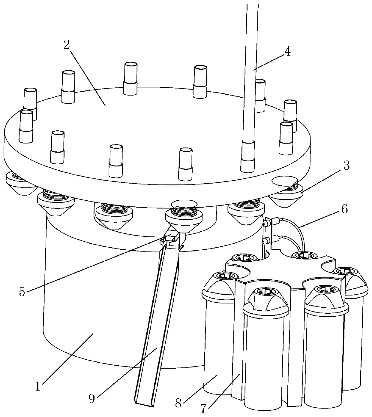 Rejecting apparatus with automatic glass tube head clamping function