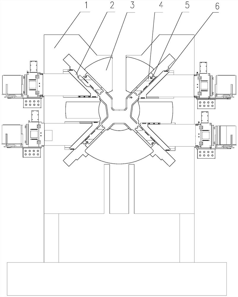 Pressing strip structure of gasket roll channel of gasket placing machine of wire rod packing machine