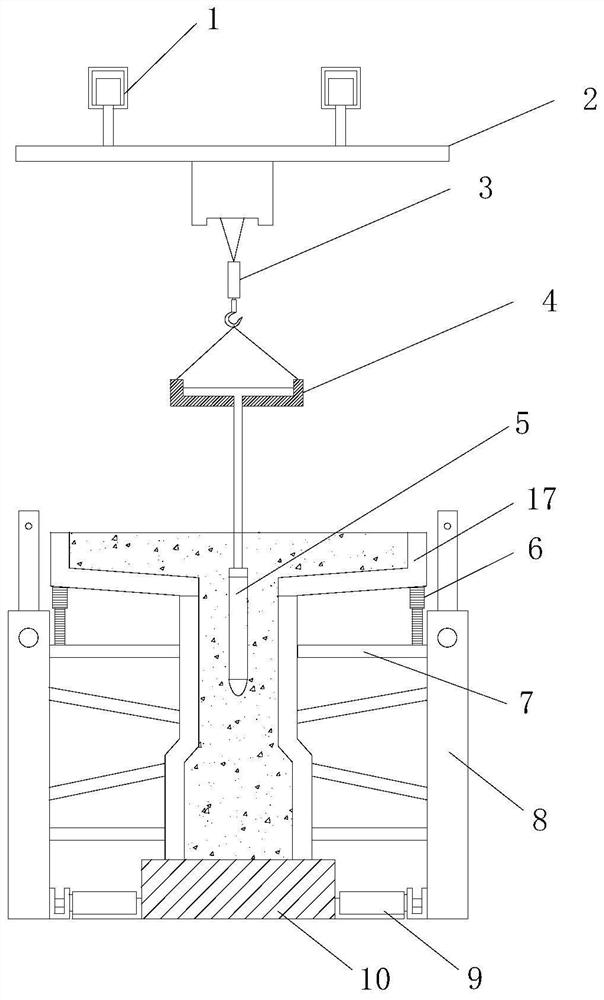 Construction method of spray prefabricated T-beam