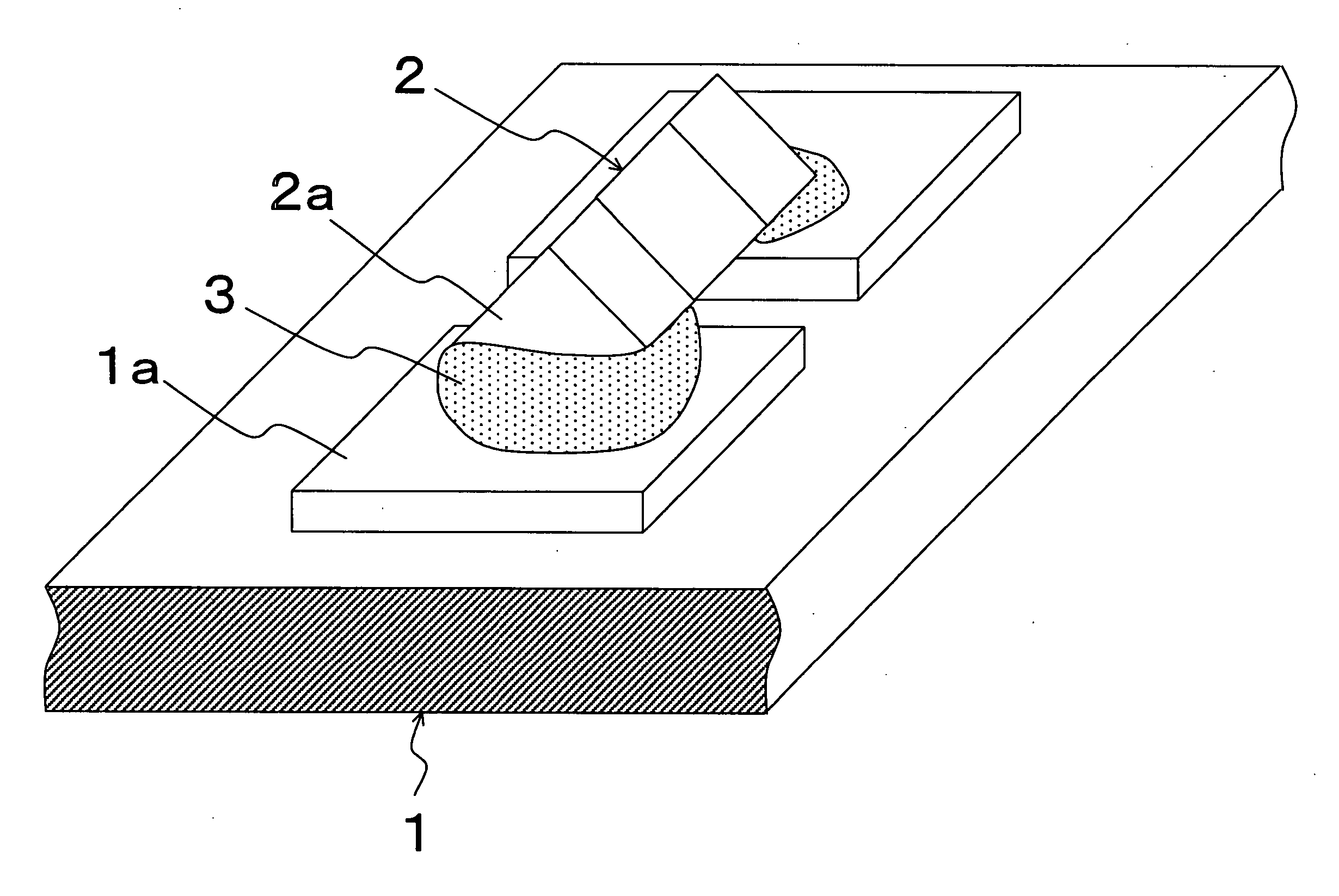 Chip-component-mounted device and semiconductor device
