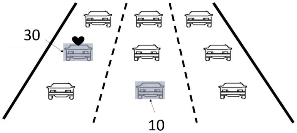 Vehicle-to-vehicle communication method and vehicle communication system