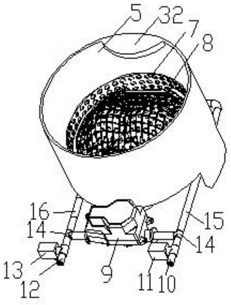 Spray washing device and washing machine