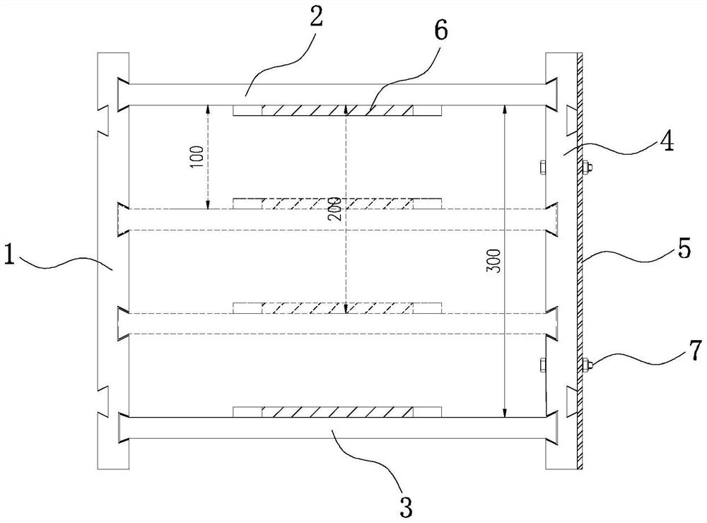 Masonry rapid slurry laying tool capable of adapting to wall thickness and slurry laying method