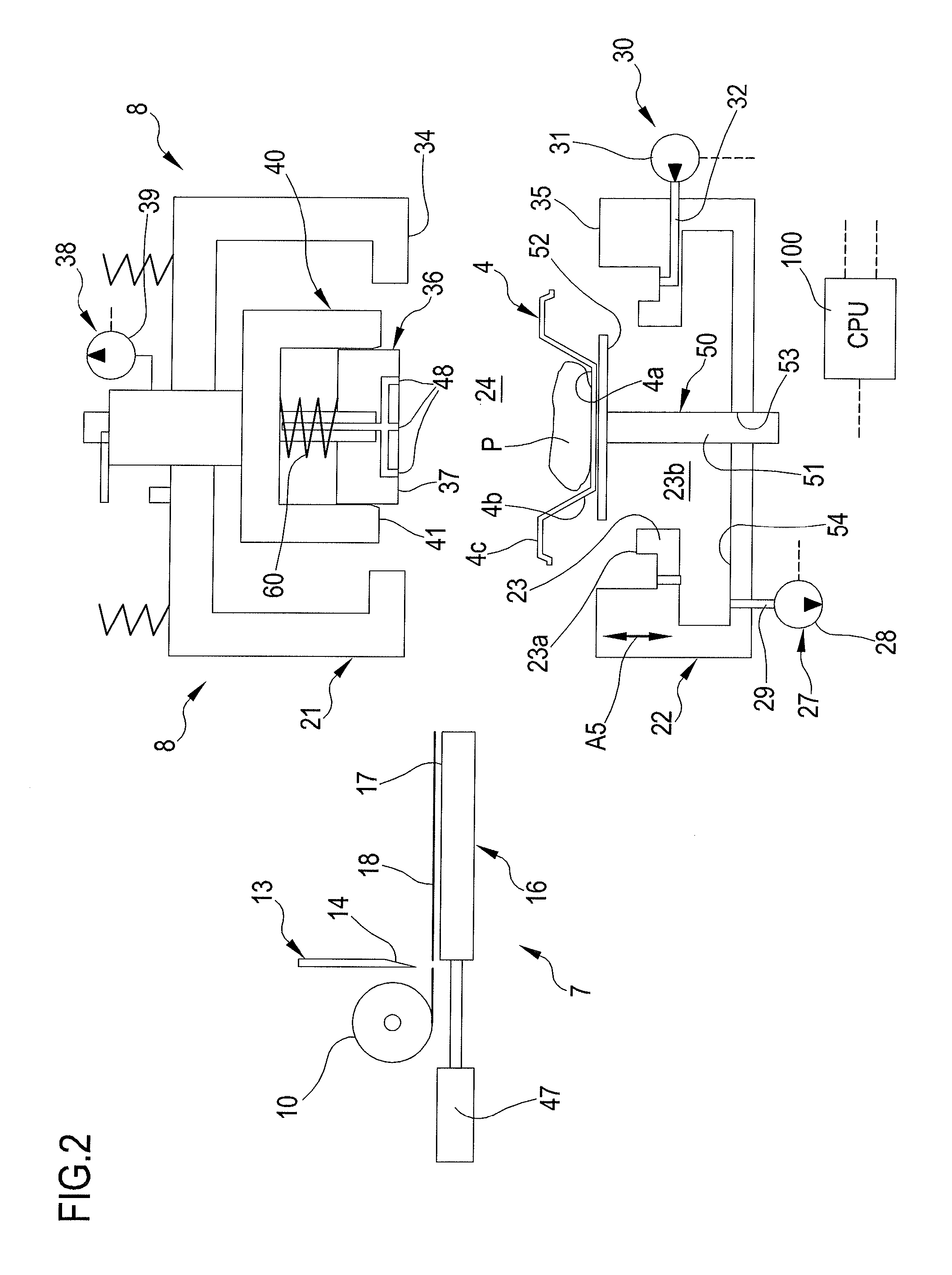 Apparatus and process for packaging a product