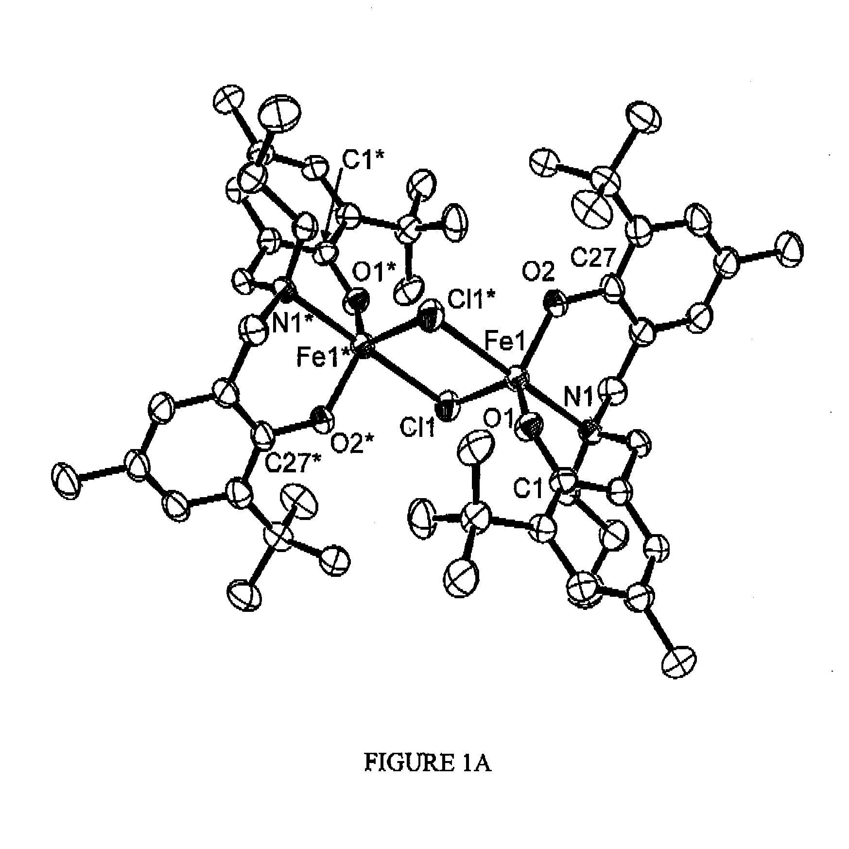 Iron bisphenolate complexes and methods of use and synthesis thereof